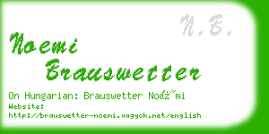 noemi brauswetter business card